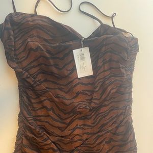 Tiger Mini Dress with adjustable straps